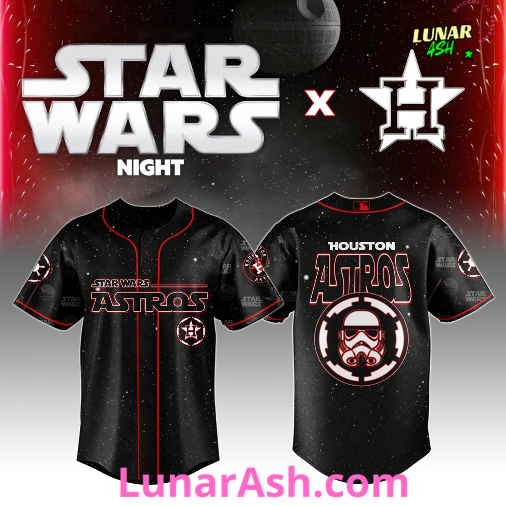 Houston Astros MLB x Star Wars Night 2025 Custom Baseball Jersey Houston Astros MLB x Star Wars Night 2025 Custom Baseball Jersey