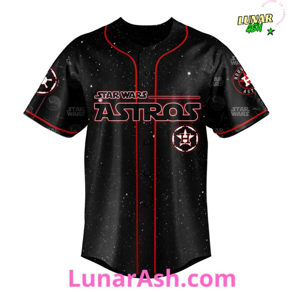 Houston Astros MLB x Star Wars Night 2025 Custom Baseball Jersey Houston Astros MLB x Star Wars Night 2025 Custom Baseball Jersey