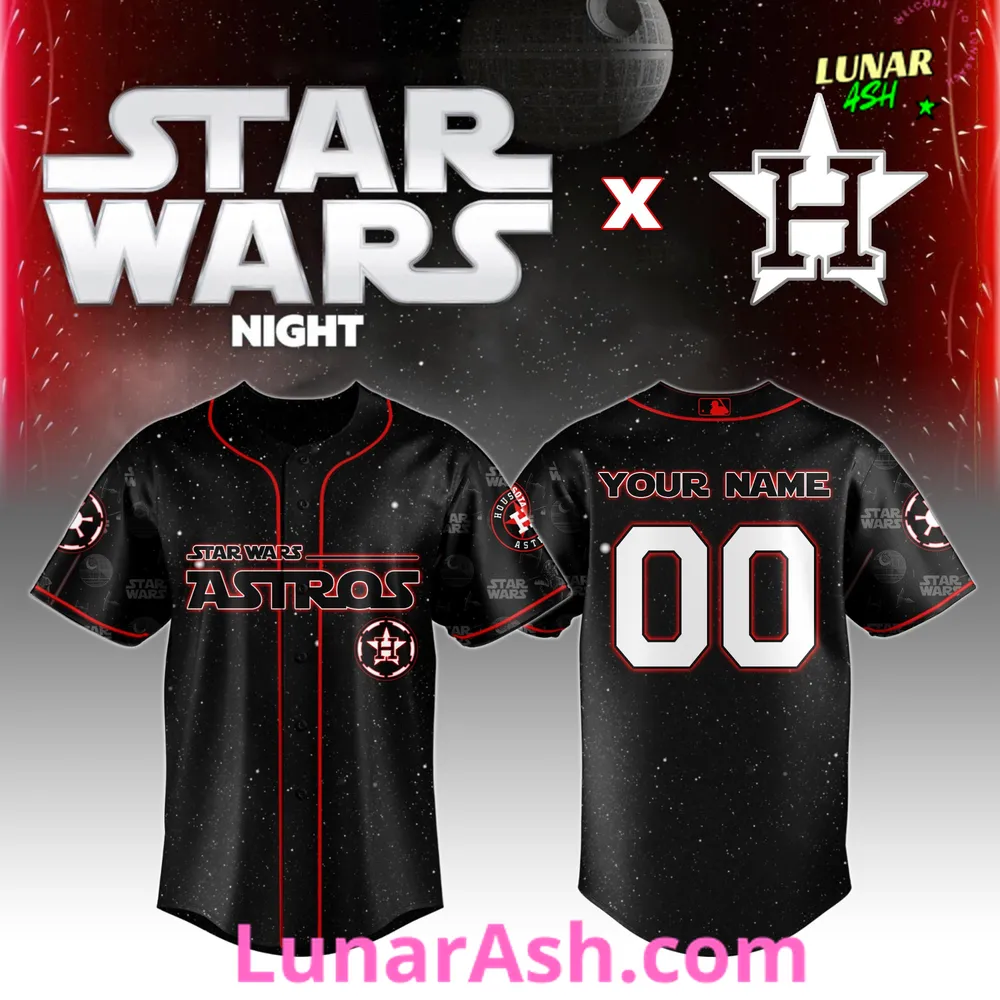 Houston Astros MLB x Star Wars Night 2025 Custom Baseball Jersey Houston Astros MLB x Star Wars Night 2025 Custom Baseball Jersey