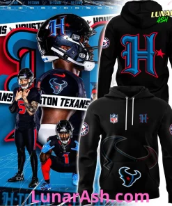 Houston Texans Alternate Helmet Fanatics Black 2024 Hoodie 1