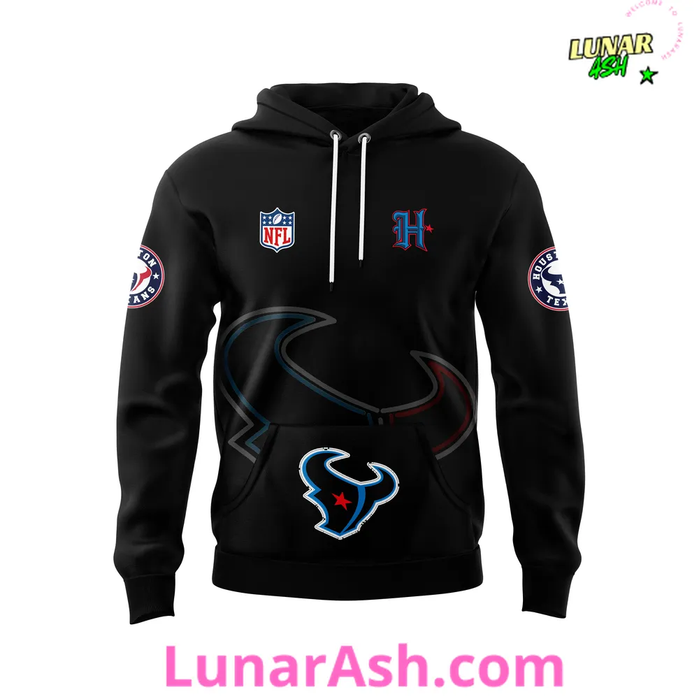 Houston Texans Alternate Helmet Fanatics Black 2024 Hoodie Houston Texans Alternate Helmet Fanatics Black 2024 Hoodie