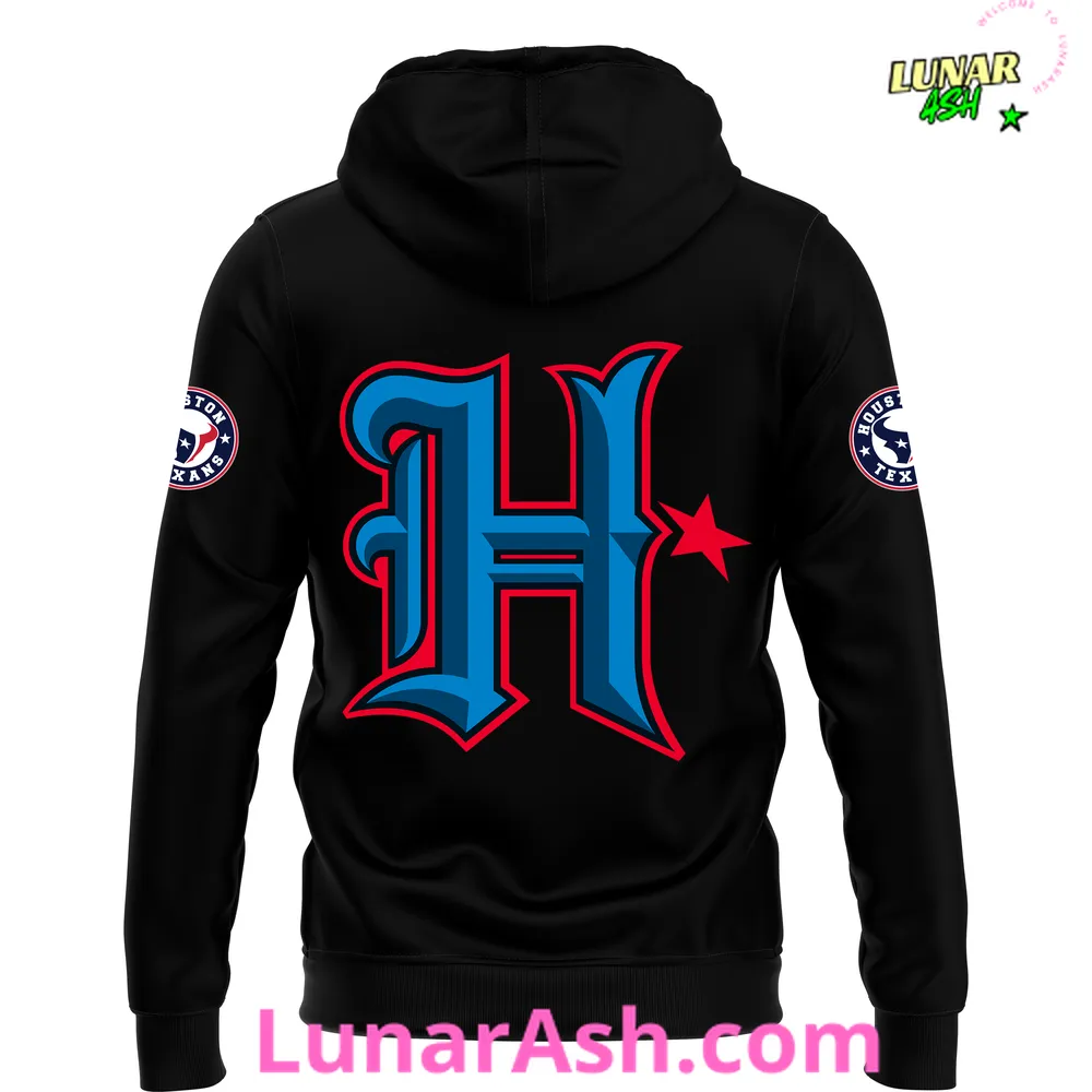 Houston Texans Alternate Helmet Fanatics Black 2024 Hoodie Houston Texans Alternate Helmet Fanatics Black 2024 Hoodie
