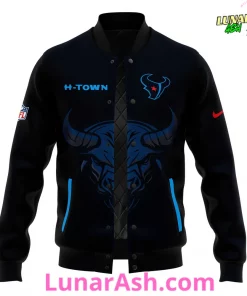 Houston Texans H-Town 2024 Blue Baseball Jacket