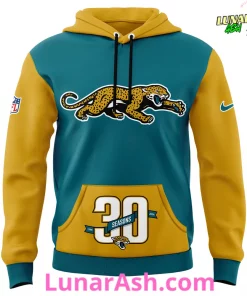 Jacksonville Jaguars 30th Season Throwback Hoodie 2