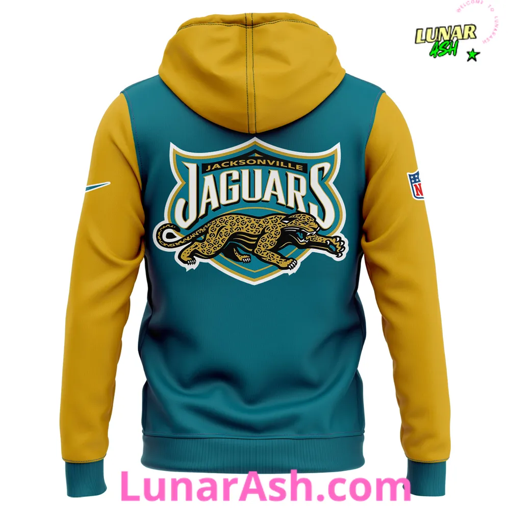 Jacksonville Jaguars 30th Season Throwback Hoodie Jacksonville Jaguars 30th Season Throwback Hoodie