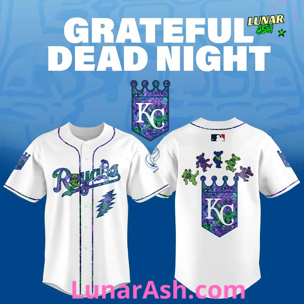 Kansas City Royals Grateful Dead Night Special Jersey Kansas City Royals Grateful Dead Night Special Jersey