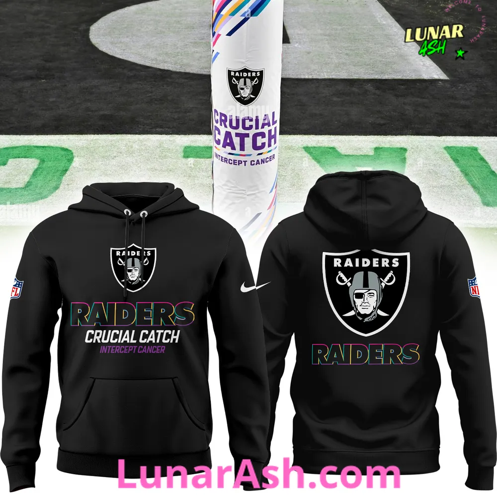 Las Vegas Raiders Crucial Catch Intercept Cancer 2024 Hoodie Las Vegas Raiders Crucial Catch Intercept Cancer 2024 Hoodie