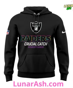Las Vegas Raiders Crucial Catch Intercept Cancer 2024 Hoodie