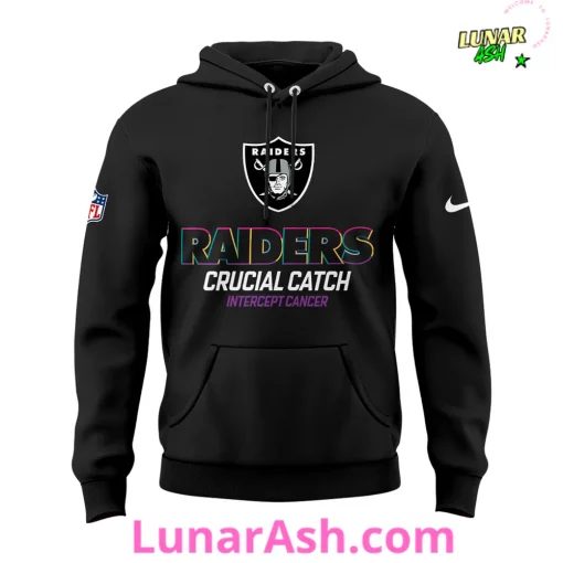 Las Vegas Raiders Crucial Catch Intercept Cancer 2024 Hoodie