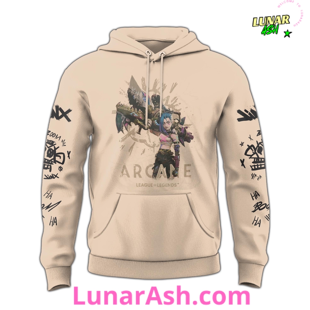 League of Legends Arcane Jinx & Vi Limited Edition Hoodie League of Legends Arcane Jinx & Vi Limited Edition Hoodie