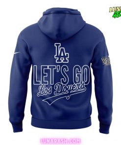 Les't Go Los Angeles Dodgers Royal 2024 World Series Blue Hoodie 3