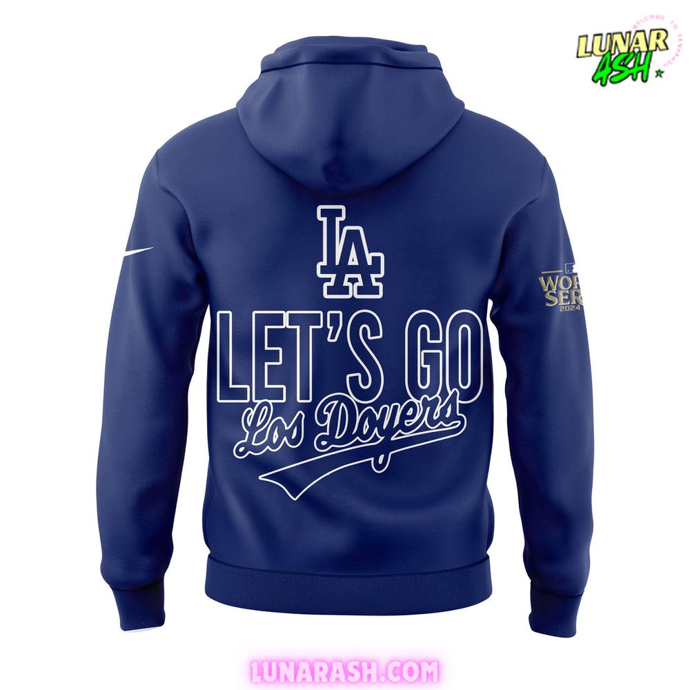 Let's Go Los Angeles Dodgers Royal 2024 World Series Blue Hoodie Let's Go Los Angeles Dodgers Royal 2024 World Series Blue Hoodie