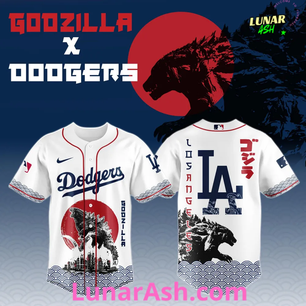 Los Angeles Dodgers 2025 Japan x Godzilla Baseball Jersey Los Angeles Dodgers 2025 Japan x Godzilla Baseball Jersey