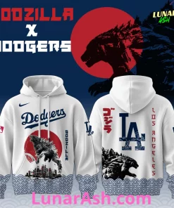 Los Angeles Dodgers 2025 Japan x Godzilla Hoodie