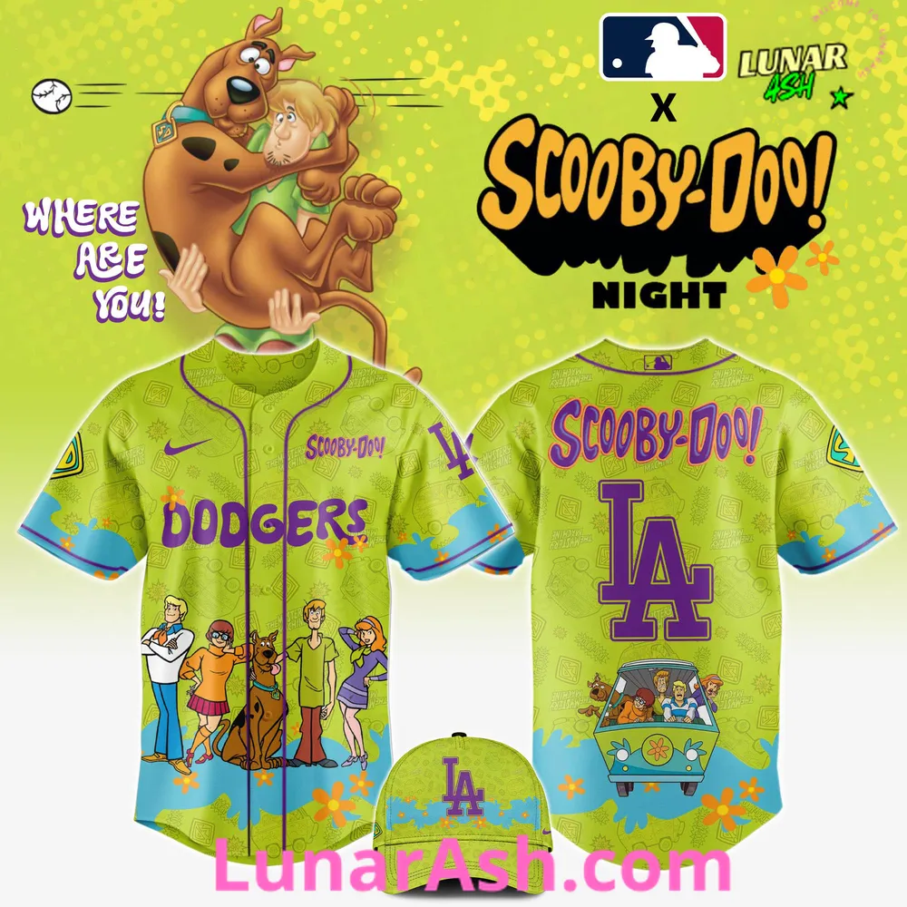 Los Angeles Dodgers MLB x Scooby-Doo Night Baseball Jersey Los Angeles Dodgers MLB x Scooby-Doo Night Baseball Jersey