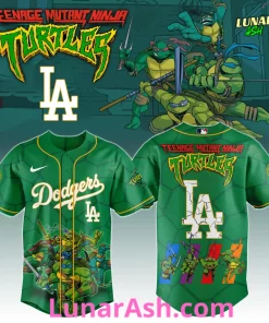 Los Angeles Dodgers x Ninja Turtles Night 2025 Baseball Jersey