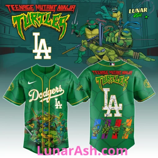 Los Angeles Dodgers x Ninja Turtles Night 2025 Baseball Jersey