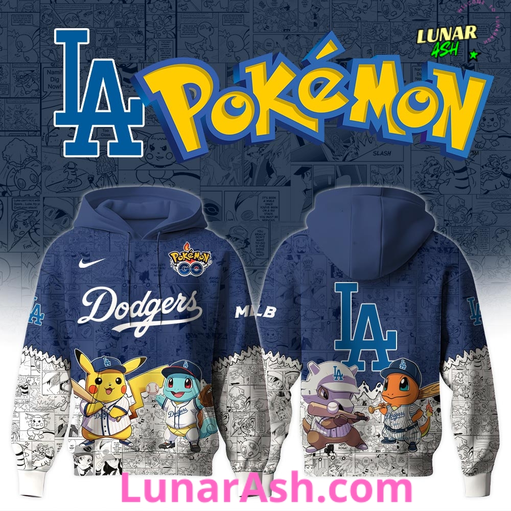 Los Angeles Dodgers x Pokémon GO Special Hoodie Los Angeles Dodgers x Pokémon GO Special Hoodie