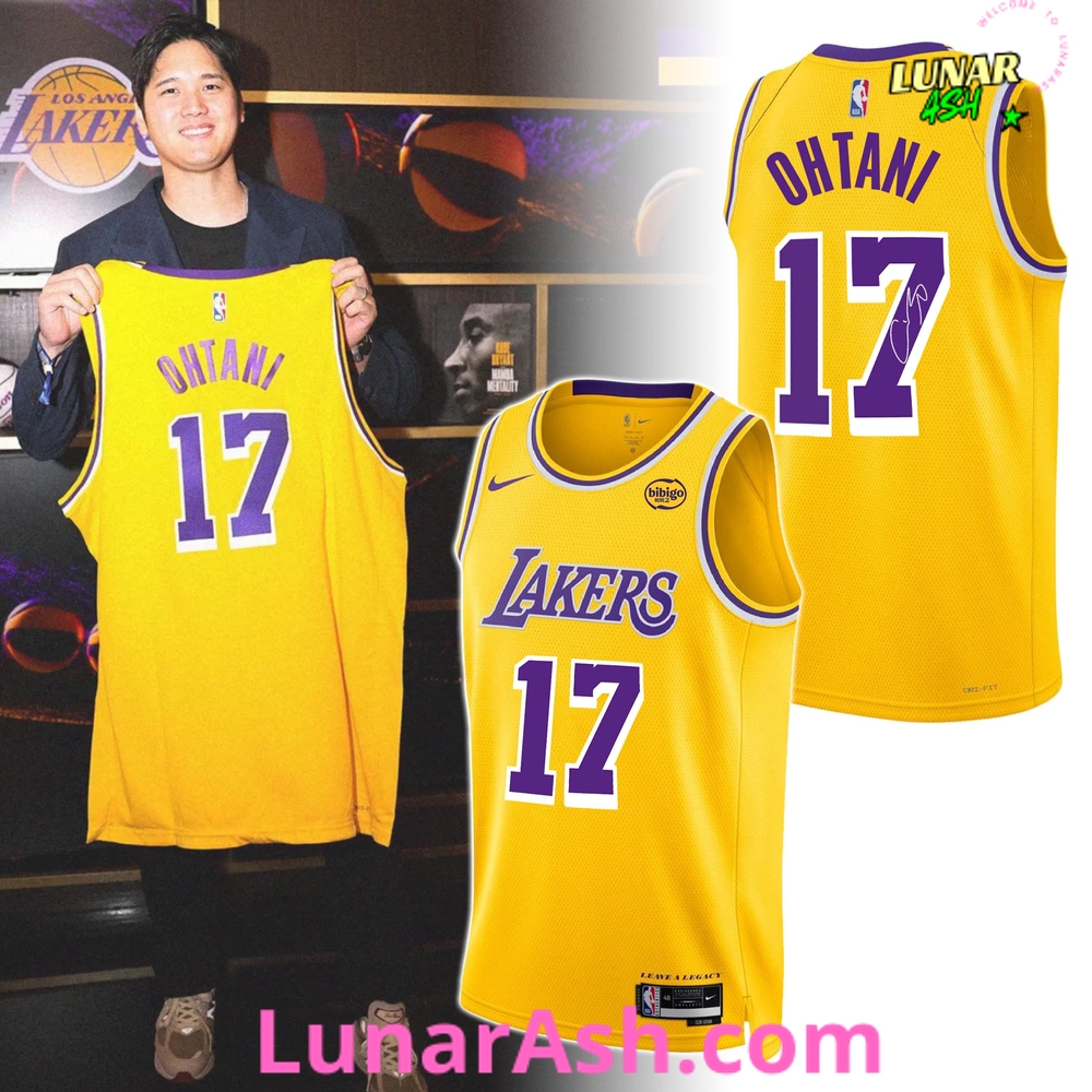 Los Angeles Lakers Shohei Ohtani Limited Edition Basketball Jersey Los Angeles Lakers Shohei Ohtani Limited Edition Basketball Jersey