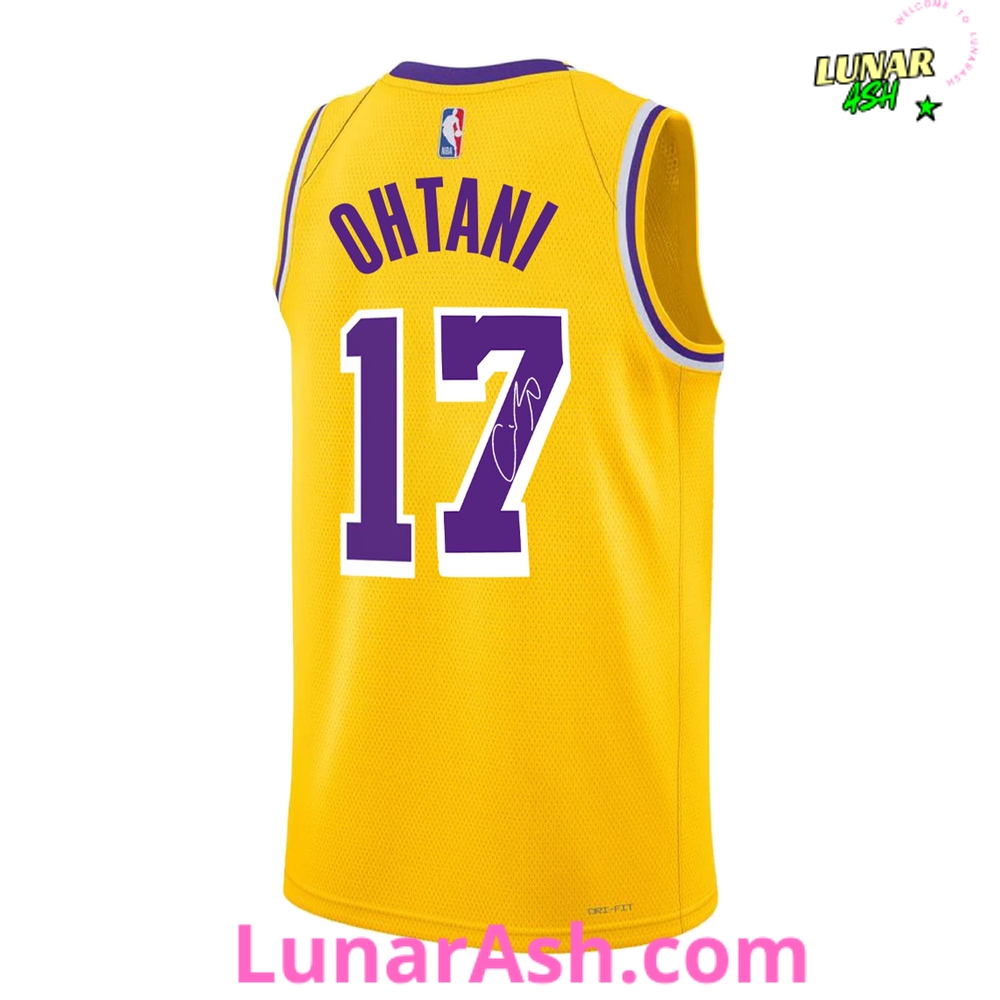 Los Angeles Lakers Shohei Ohtani Limited Edition Basketball Jersey Los Angeles Lakers Shohei Ohtani Limited Edition Basketball Jersey