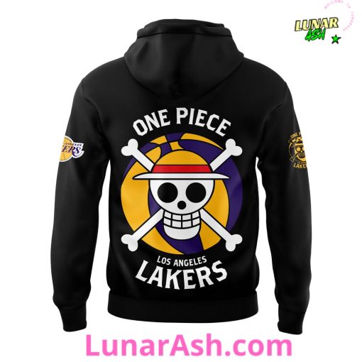 Los Angeles Lakers x One Piece Gear 5 Black Special Hoodie