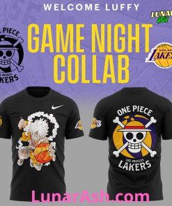 Los Angeles Lakers x One Piece Gear 5 Black Special T-Shirt