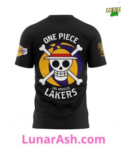 Los Angeles Lakers x One Piece Gear 5 Black Special TShirt