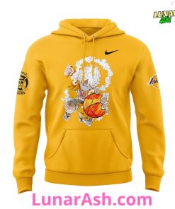 Los Angeles Lakers x One Piece Gear 5 Yellow Special Hoodie