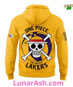 Los Angeles Lakers x One Piece Gear 5 Yellow Special Hoodie