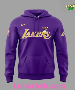 Los Angeles Lakers x One Piece Special Edition Purple Hoodie
