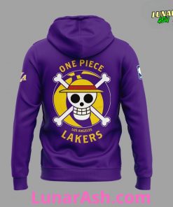 Los Angeles Lakers x One Piece Special Edition Purple Hoodie