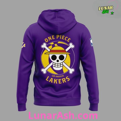 Los Angeles Lakers x One Piece Special Edition Purple Hoodie