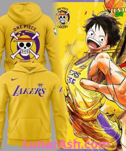 Los Angeles Lakers x One Piece Special Edition Yellow Hoodie