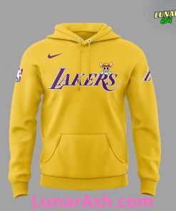 Los Angeles Lakers x One Piece Special Edition Yellow Hoodie