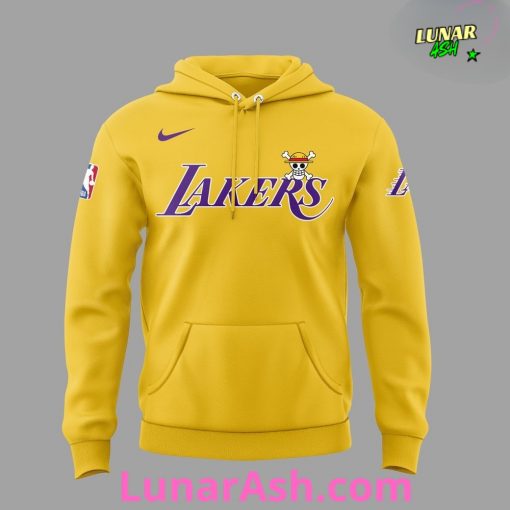Los Angeles Lakers x One Piece Special Edition Yellow Hoodie