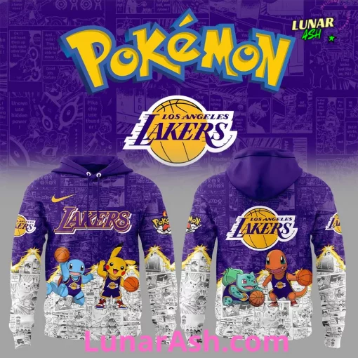 Los Angeles Lakers x Pokémon Special Purple Hoodie