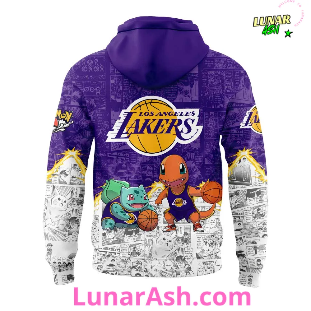 Los Angeles Lakers x Pokémon Special Purple Hoodie Los Angeles Lakers x Pokémon Special Purple Hoodie
