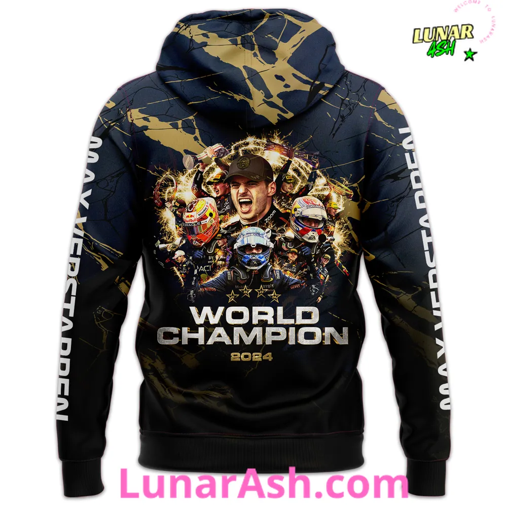 Max Verstappen World Champion 2024 Hoodie Max Verstappen World Champion 2024 Hoodie