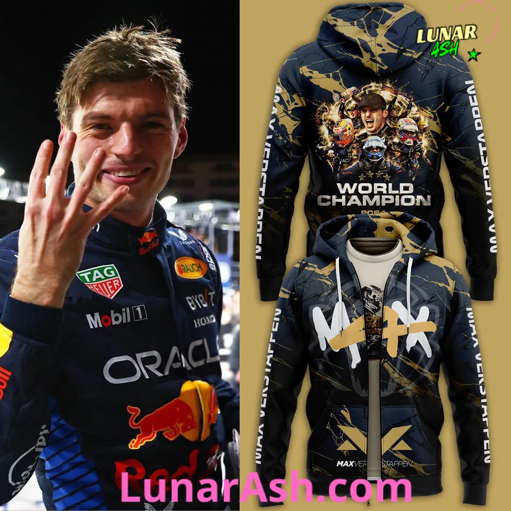 Max Verstappen World Champion 2024 Hoodie Max Verstappen World Champion 2024 Hoodie