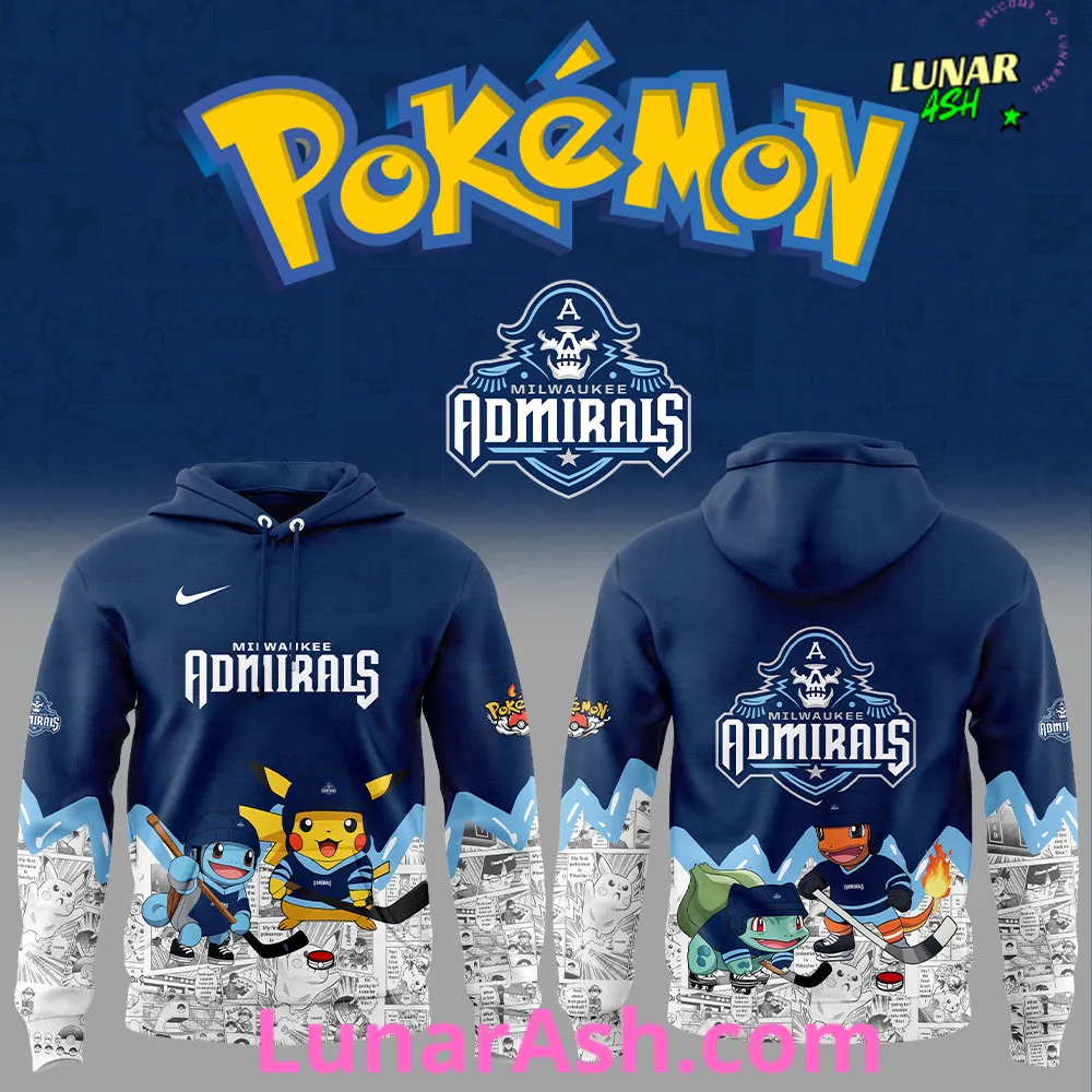 Milwaukee Admirals x Pokémon Special Hoodie Milwaukee Admirals x Pokémon Special Hoodie