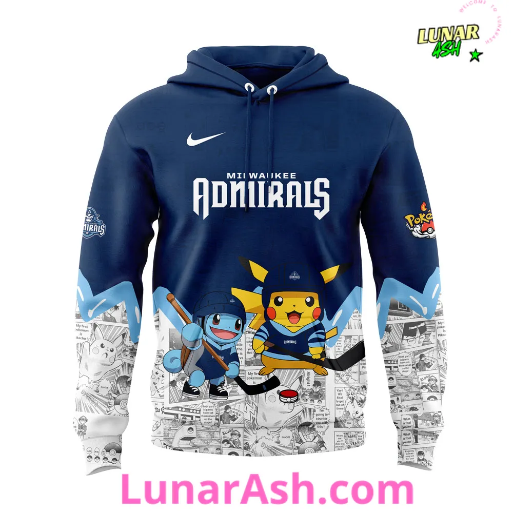 Milwaukee Admirals x Pokémon Special Hoodie Milwaukee Admirals x Pokémon Special Hoodie