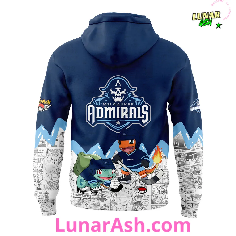 Milwaukee Admirals x Pokémon Special Hoodie Milwaukee Admirals x Pokémon Special Hoodie