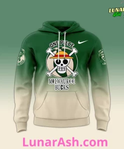 Milwaukee Bucks x Luffy One Piece the Straw Hat Pirates Hoodie