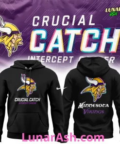 Minnesota Vikings Crucial Catch Intercept Cancer 2024 Hoodie 1