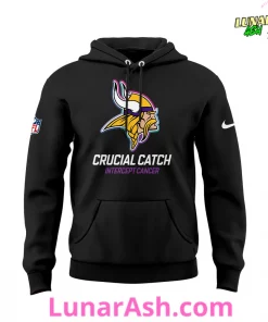 Minnesota Vikings Crucial Catch Intercept Cancer 2024 Hoodie 2