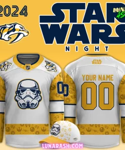 Nashville Predators x Star Wars Night 2024 Custom Hockey Jersey 1