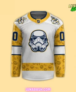 Nashville Predators x Star Wars Night 2024 Custom Hockey Jersey 2