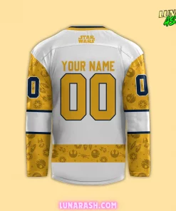 Nashville Predators x Star Wars Night 2024 Custom Hockey Jersey 3