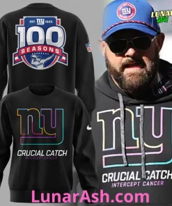 New York Giants Crucial Catch 100 Seasons Sweatshirt