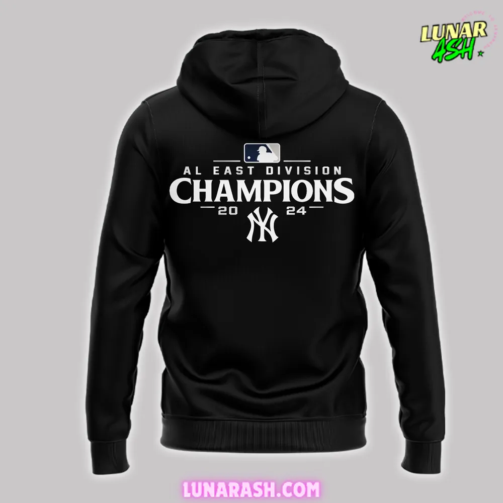 New York Yankees AL East Division Champions 2024 Black Hoodie New York Yankees AL East Division Champions 2024 Black Hoodie